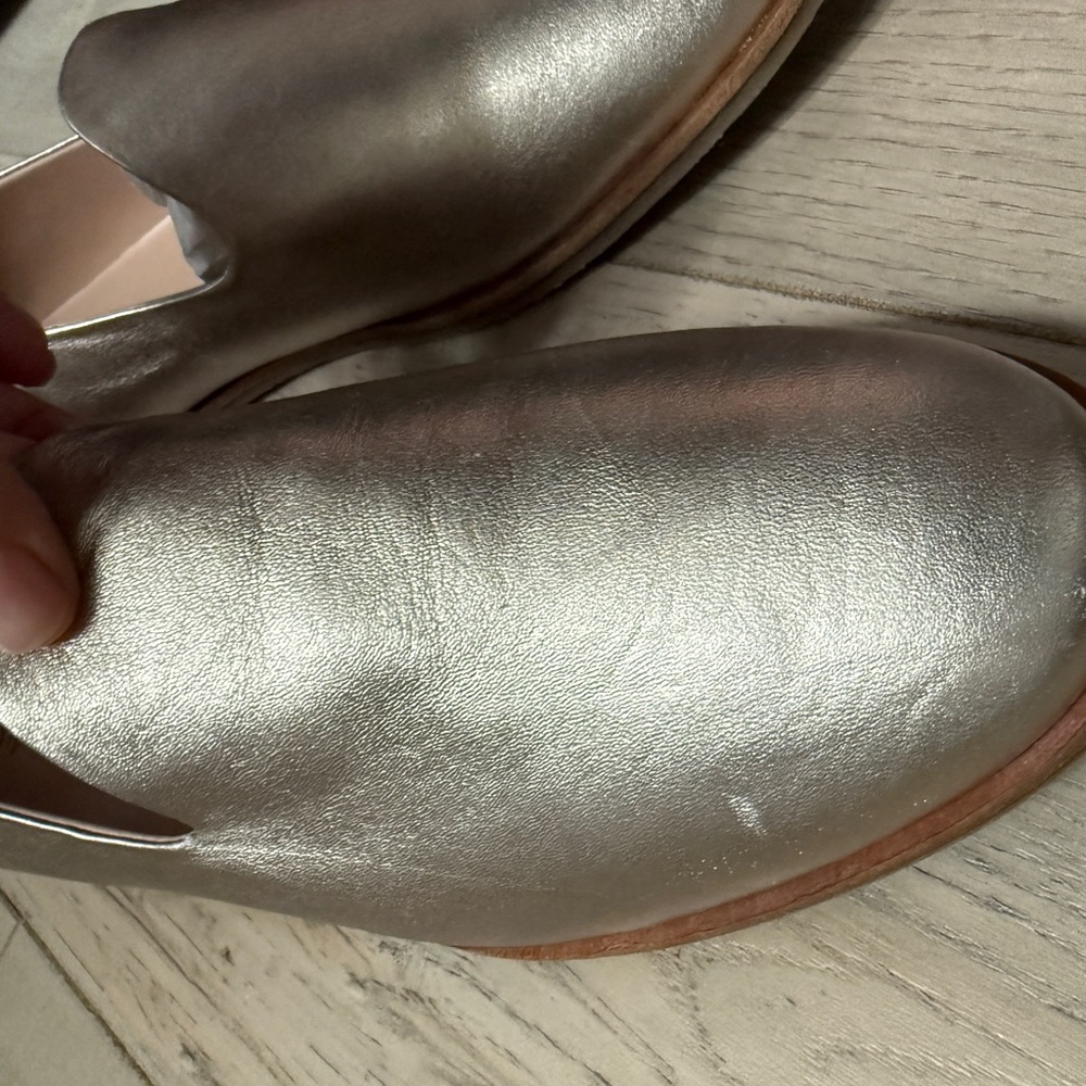 Seychelles Shimmering Gold Slip-Ons - Picture 7 of 9